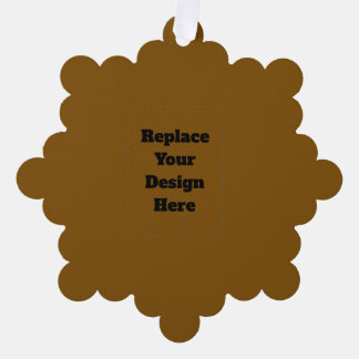 Create Your Own Brown Ornament Kaart