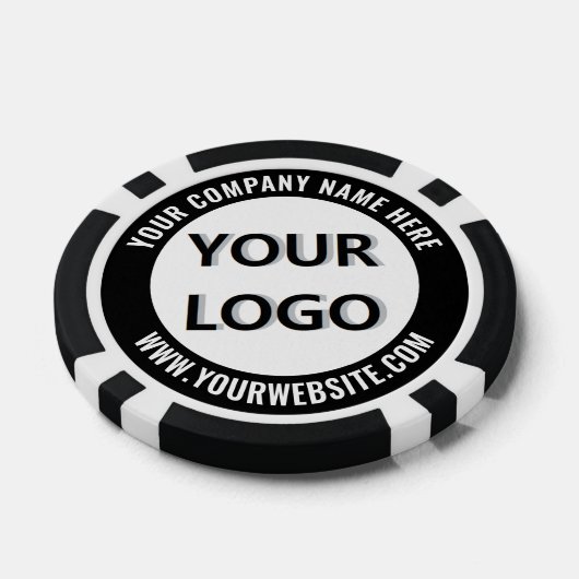 Create Your Own Business Logo Poker Chips Template (Enkel)