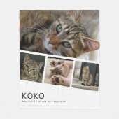 Create Your Own Cat Photo Fleece Deken (Voorkant)