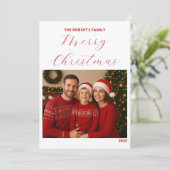 create your own Christmas Family Card (Staand voorkant)