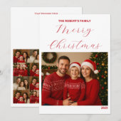 create your own Christmas Family Card (Voorkant / Achterkant)