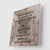 CREATE YOUR OWN CLOCK VIERKANTE KLOK (Hoek)