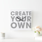 Create Your Own Clock Vierkante Klok (Huis)