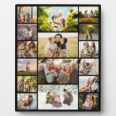 Create Your Own Custom 16 Photo Collage Fotoplaat (Voorkant)