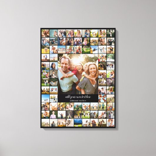 Create Your Own Custom 79 Photo Collage Canvas Afdruk (Voorkant)