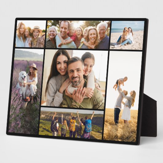 Create Your Own Custom 7 Photo Collage Fotoplaat (Zijkant)