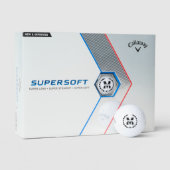 Create Your Own Custom Branded Monogram Golfballen (Verpakking)