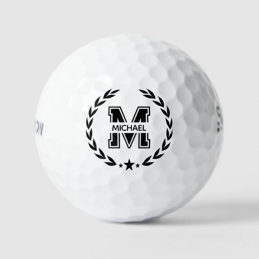 Create Your Own Custom Branded Monogram Golfballen (Voorkant)