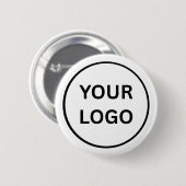 Create Your Own Custom Business Logo2¼ Inch Button (Voorkant /achterkant)
