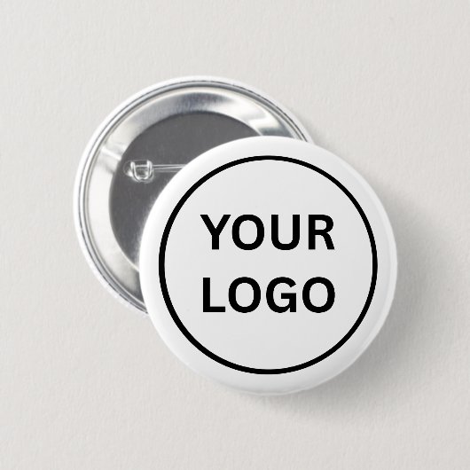 Create Your Own Custom Business Logo2¼ Inch Button (Voorkant /achterkant)
