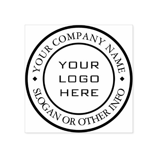 Create Your Own Custom Business Logo  Rubberstempel (Afrduk)