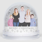 Create Your Own Custom Christmas Photo Sneeuwbol (Voorkant)
