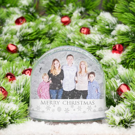 Create Your Own Custom Christmas Photo Sneeuwbol (Kerstmis)