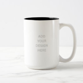 Create Your Own Custom Design 15oz  Tweekleurige Koffiemok