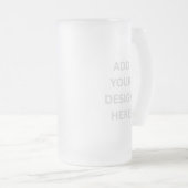 Create Your Own Custom Design 16oz  Matglas Bierpul (Voorkant rechts)