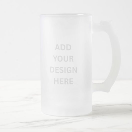 Create Your Own Custom Design 16oz  Matglas Bierpul (Rechts)