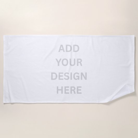 Create Your Own Custom Design Beach Towel Strandlaken (Voorkant)
