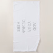 Create Your Own Custom Design Beach Towel Strandlaken (Voorkant)