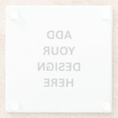 Create Your Own Custom Design Glass Coaster Glazen Onderzetter (Achterkant)