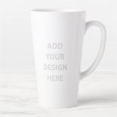 Create Your Own Custom Design Large 17oz Latte Mug (Droite)