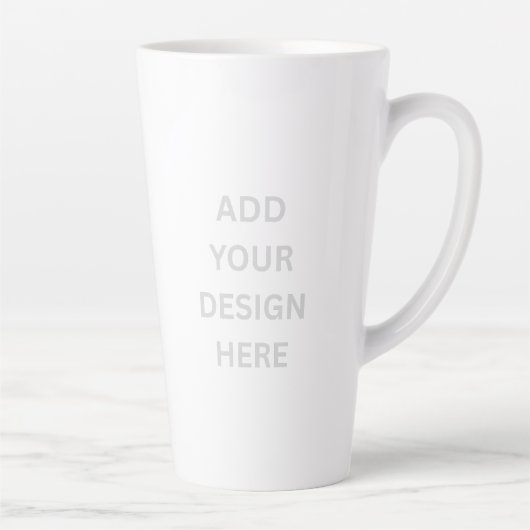 Create Your Own Custom Design Large 17oz Latte Mug (Droite)