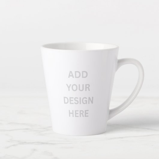 Create Your Own Custom Design Small 12oz Latte Mug Latte Mok (Rechts)