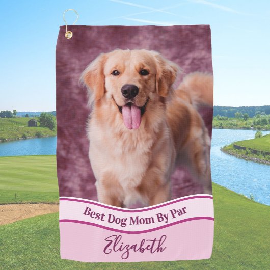Create Your Own Custom Dog Photo Upload Golf Towel Golfhanddoek
