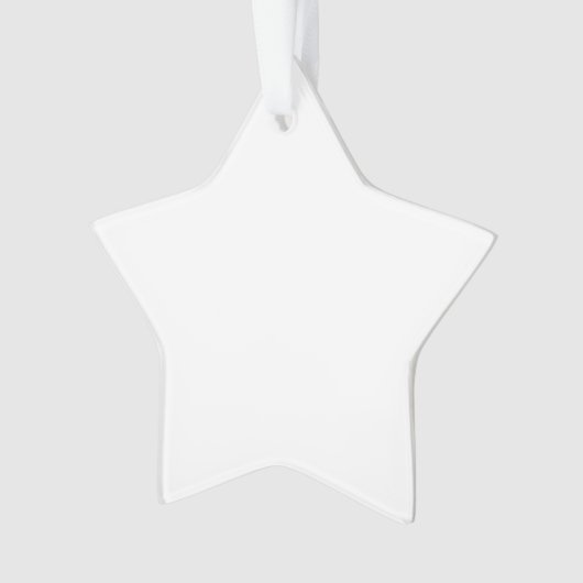  Create Your Own Custom Editable Photo Template Ornament (voorkant)