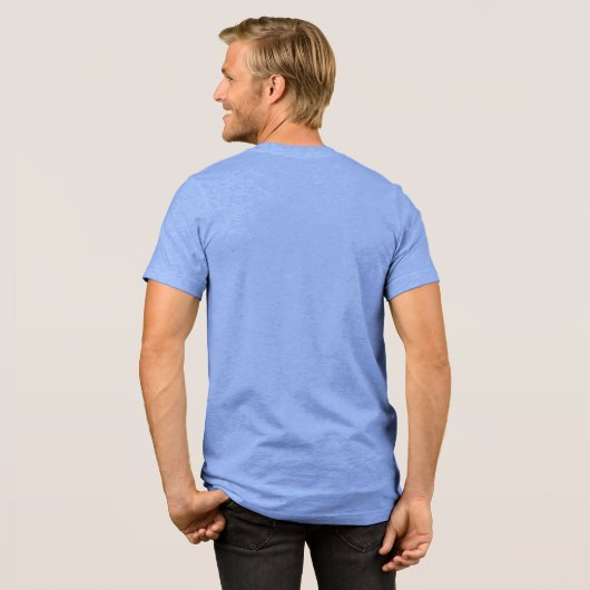  Create Your Own Custom Editable Photo Template Tri-Blend Shirt (Voorkant)