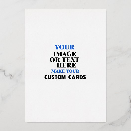 Create Your Own Custom Foil Invitations - Design (Recto)