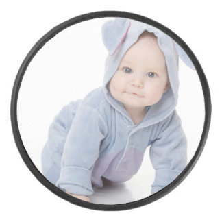 Create Your Own Custom Kids Children Photo Modern Hockey Puck