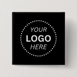 Create Your Own Custom Logo Design 2'' Square Vierkante Button 5,1 Cm