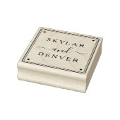 Create Your Own Custom Minimalist Couple's Names Rubberstempel (Stempel)