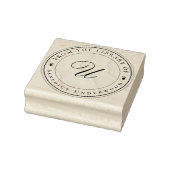 Create Your Own Custom Monogram & Ivy Bookplate Rubberstempel (Stempel)
