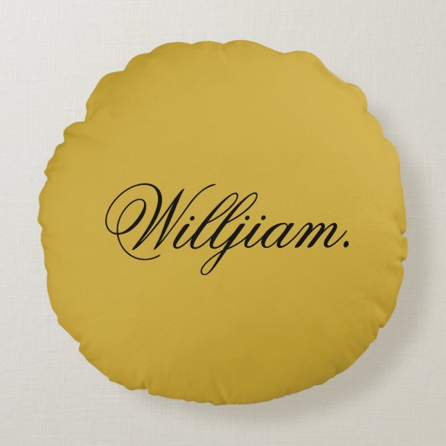 Create Your Own Custom Name on This Rond Kussen (Voorkant)