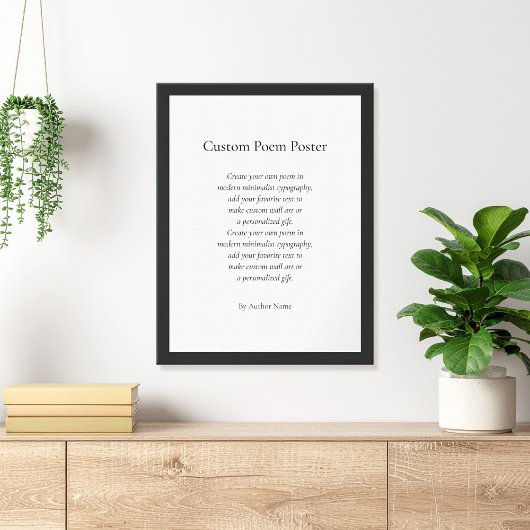 Create Your Own Custom Poem Poster
