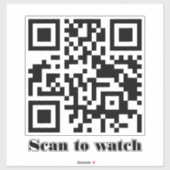 Create Your Own Custom QR Code Website Address URL Sticker (Vel)