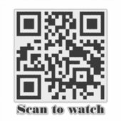 Create Your Own Custom QR Code Website Address URL Sticker (Voorkant)