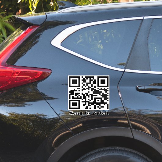 Create Your Own Custom QR Code Website Address URL Sticker (Auto Zijkant)