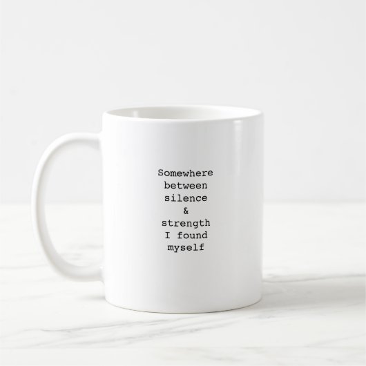 Create Your Own Custom Quote Coffee Mug (Gauche)