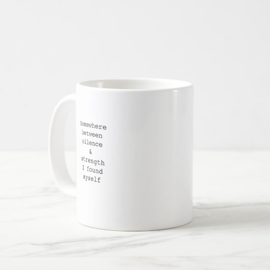 Create Your Own Custom Quote Coffee Mug Koffiemok (Voorkant links)
