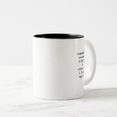 Create Your Own Custom Quote Coffee Mug Tweekleurige Koffiemok (Voorkant rechts)