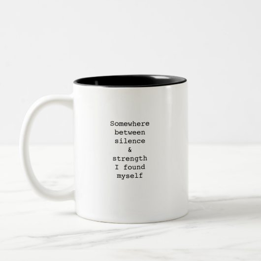 Create Your Own Custom Quote Coffee Mug Tweekleurige Koffiemok (Links)
