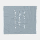 Create Your Own Custom Quote Fleece Deken (Voorkant (Horizontaal))