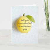 Create Your Own Custom Quote - Lemon Kaart (Voorkant)