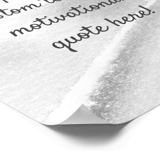 Create Your Own Custom Quote Poster - Grey (Coin)