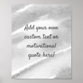 Create Your Own Custom Quote Poster - Grey (Devant)