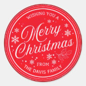 Create your own Custom Red Christmas Sticker (Devant)
