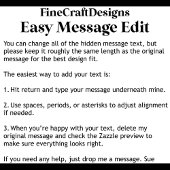 Create Your Own Custom Short Hidden Message 104B Draagtas