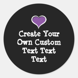 Create your own custom text ronde sticker